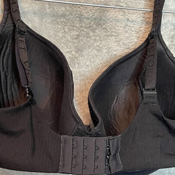 Victorias Secret Women Y2K Body Angel Sexy Lightly Lined Demi Lace Black 36DD - Picture 8 of 15